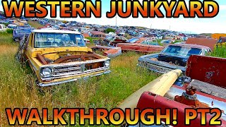 RUST FREE Cars Sitting! Over 5,000 Old Cars! Western Rust Free Cars Junkyard Tour Pt. 2!!