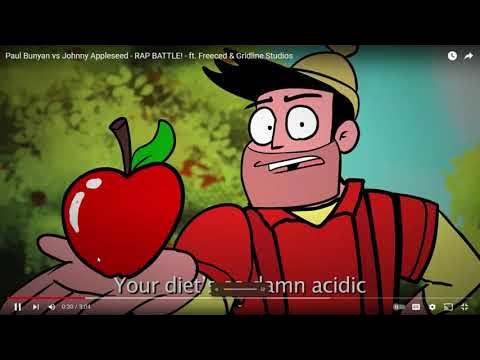 Paul Bunyan vs Johnny Appleseed, Freshy Kanal Rap Battle Reaction - YouTube