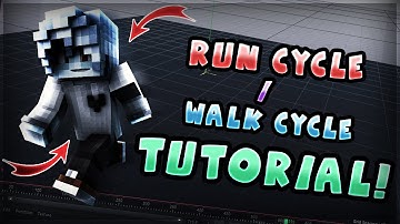 HOW TO MAKE A MINECRAFT RUN / WALK CYCLE [ TUTORIAL ]