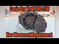 Casio ProTrek Watch PRG-250 Movement Replacement | Watch Repair Channel