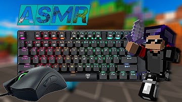 Thocky keyboard + mouse sounds ASMR + clean texturepack | hypixel bedwars