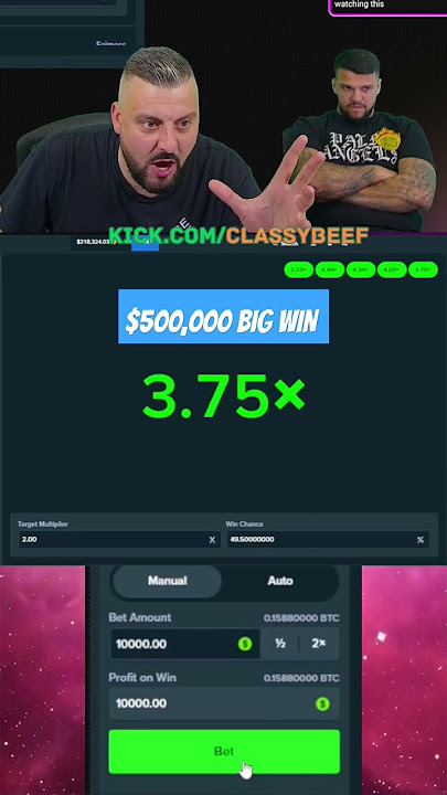 BET $10,000 WOW ! #classybeef #limbo #beefgang #maxwin #plinko #stake