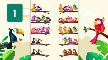Bird Sort Color | #1 | Level 1-5