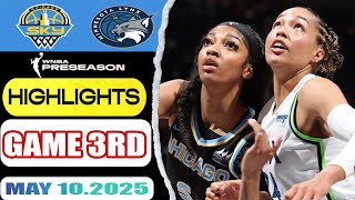 Chicago Sky VS Minnesota Lynx Game 3rd Highlights May 10, 2025 Women's Basketball Preseason