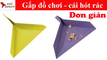 Cách gấp cái hót rác|ABC Origami | HD