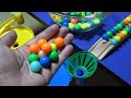 Marble Run Race ASMR☆Two types of Marble running on the table