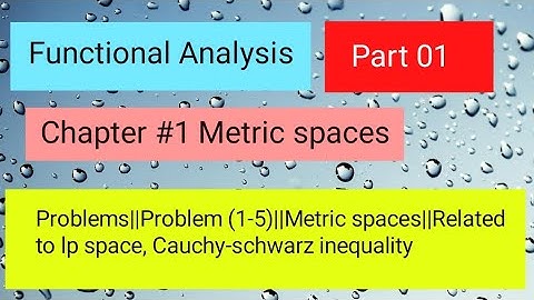 Functional Analysis ||Problems(1-5)|| Chap1||2nd exercise|| #functionalanalysis #metricspace #maths