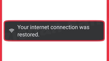 Facebook Your internet connection was restored. problem solve