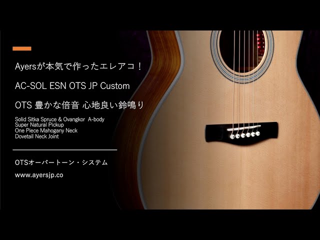 ayersエアーズ ギター AC-SOL ESN OTS JP Custom