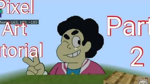 Mincraft pixel art tutorial Steven universe part 2