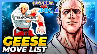 GEESE HOWARD MOVE LIST - Capcom vs. SNK 2: Mark of  the Millenium 2001 (CVS2) screenshot 4