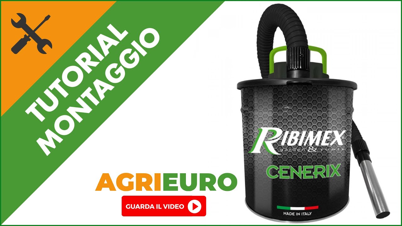 Montaggio Aspiracenere Ribimex Cenerix - 18L 