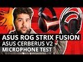 Asus rog strix fusion 300 and cerberus v2  microphone test