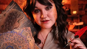 ASMR The Map Maker 🗺️ Tracing and Explaining Fantasy Maps Roleplay (Soft Spoken Fantasy Lore)
