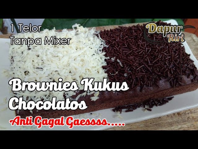 Brownies Kukus Chocolatos No Mixer 1 Telur Anti Gagal Youtube