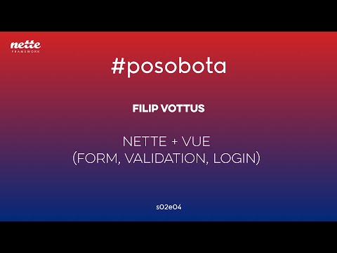 Filip Vottus - Nette + Vue (form, validation, login)