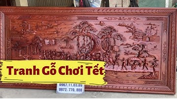 🔴Tranh Gỗ Vinh Quy Bái Tổ, Tranh Tùng Hạc Gỗ Hương Bán Về Mê Linh Hn và Nam Định