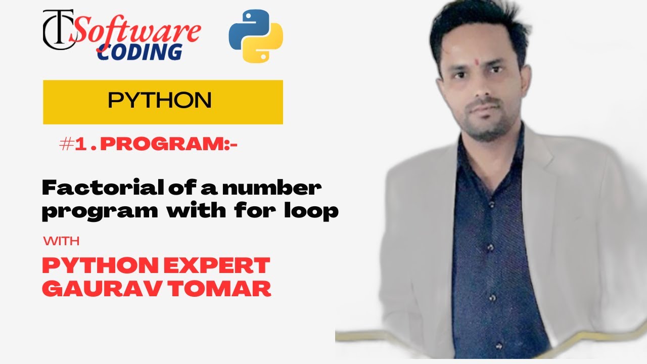 Find the Factorial of a given number In Python - YouTube