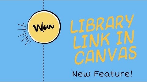 Library link in Canvas