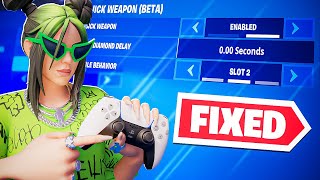 How To Fix The Quick Weapon Swap Setting In Fortnite (Fortnite Controller Setting Fixed)