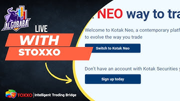 How To Register and Login With Kotak NeO Apis With Algobaba Stoxxo (Hindi)