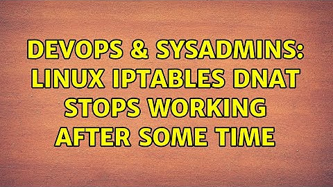 DevOps & SysAdmins: Linux iptables DNAT stops working after some time