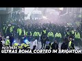 Ultras roma corteo in brighton  brighton albion vs as roma 1432024