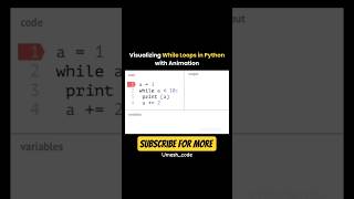 Visualizing while loops in python with animation 👨‍💻💯 ll @umesh_code #python #animation #shorts