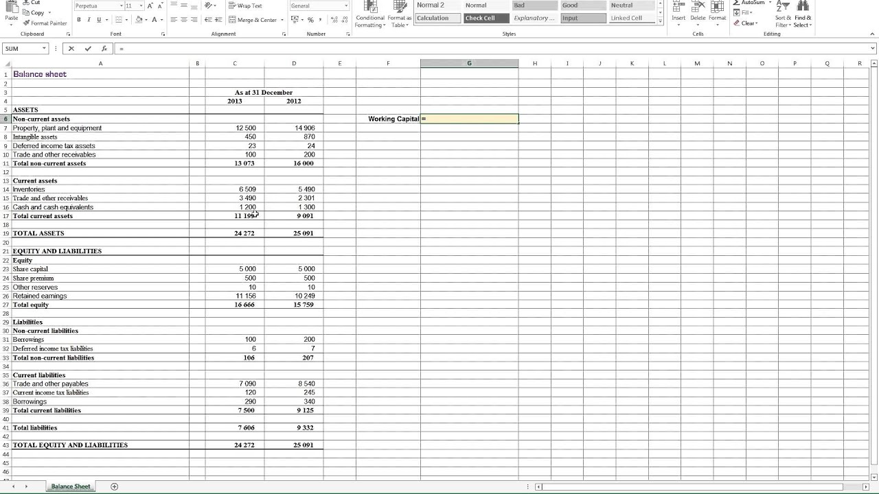 Working Capital Analysis Template from i.ytimg.com