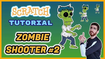 How to make a ZOMBIE SHOOTER GAME #2 | Apocalypse Shooting | Zombies Invasion - Scratch 3.0 Tutorial