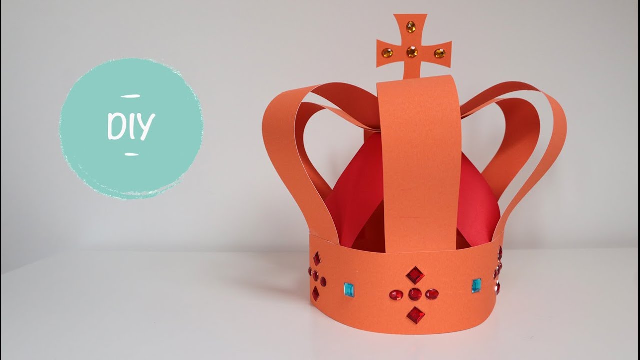 Doorzichtig veer ui Een kroon maken van papier - Leuk voor Koningsdag! - YouTube
