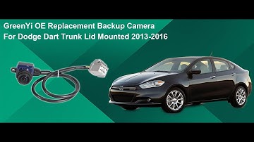 56038990AA OE Backup Camera Replacement for Dodge Dart Trunk Lid Mounted 2013-2016