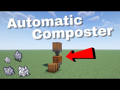 EASY AUTO Composter Build for Unlimited Bonemeal! | Minecraft Tutorial