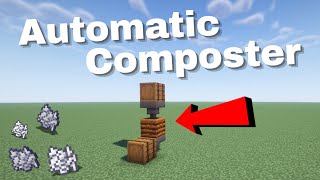 EASY AUTO Composter Build for Unlimited Bonemeal! | Minecraft Tutorial