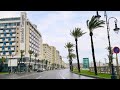 جولة في مدينة طنجة تحت الأمطار هكذا تبدو شوارع المدينة في الشتاء