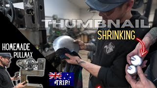 Part 2Making Thumbnail Shrinking Dies  AMAZING! Scrap Metal Power Hammer! Metal Shaping Pullmax