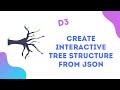 Create an interactive tree structure from json using d3  javascript