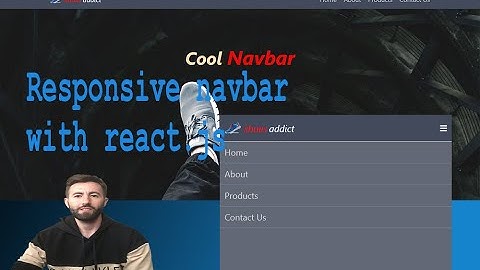 react js responsive  navbar