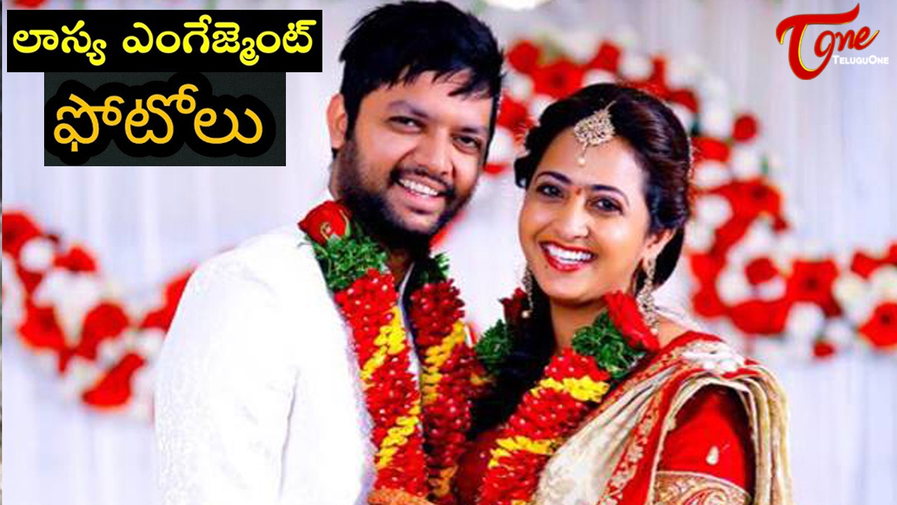 Anchor Lasya Engagement Photos | Lasya and Manjunath Engagement