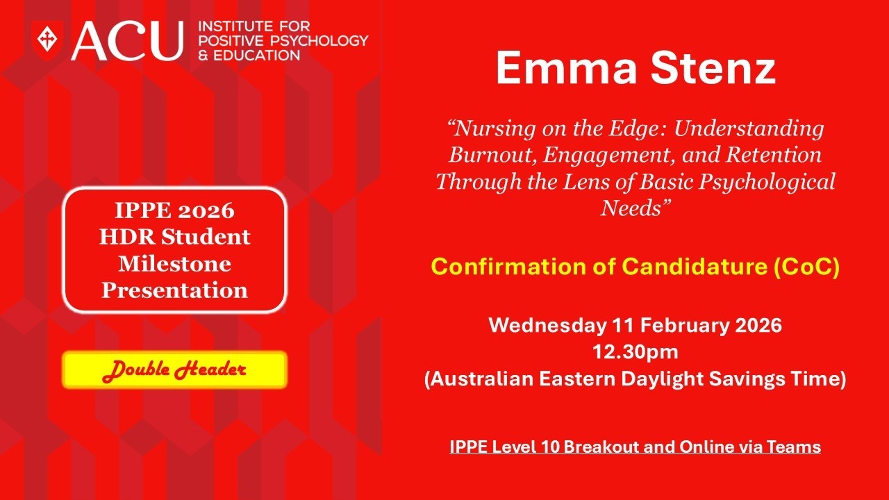 CoC Milestone Presentation | IPPE HDR Candidate Emma Stenz