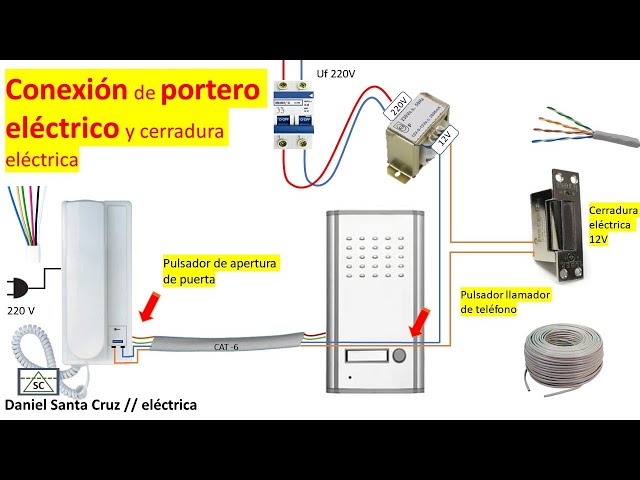 Cable instalación portero 8 hilos