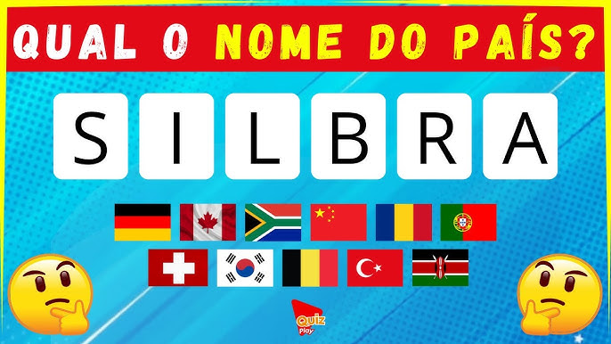 QUIZ! 🇰🇷 DE QUE PAÍS É A BANDEIRA ? 🇬🇷 +30 BANDEIRAS DIFERENTES