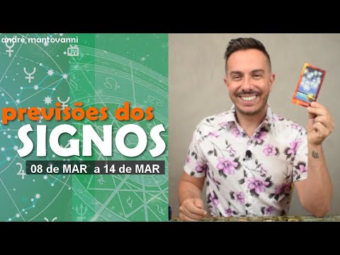 HORÓSCOPO | Previsões dos Signos  08/3 a 14/3 – André Mantovanni HORÓSCOPO | Previsões dos Signos  08/3 a 14/3 – André Mantovanni