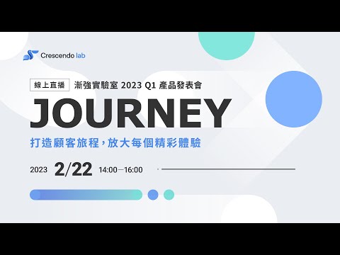 漸強實驗室 2023 Q1 產品發表會《旅程 Journey》