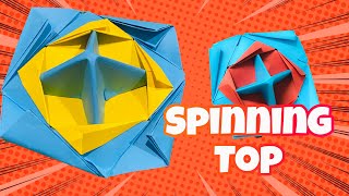 How to make a paper Spinning Top - Origami, Diy Spinning Top