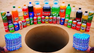 Coca Cola, Fanta, Sprite, Pepsi, Mirinda, Schweppes and Many other sodas vs Mentos Underground