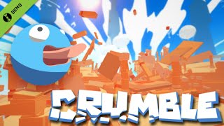 СУМАСШЕДШИЙ  СИНИЙ ШАР (CRUMBLE игра) screenshot 2