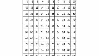 Counting Numbers  1 - 500 / With Number Chart.