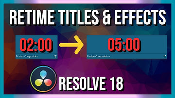 How to Retime Title Effects Right with Keyframe Stretcher ~ DaVinci Resolve 18 Fusion Tutorial