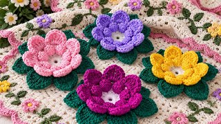 I Turned Simple Yarn Into a Stunning Crochet Flower Garden! 🌸🧶